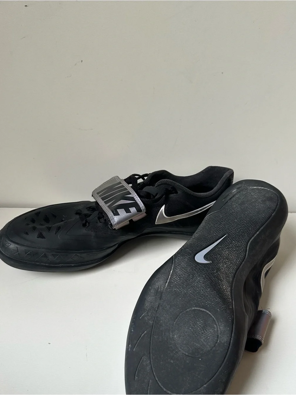 Nike Zoom SD 4 Track & Field Throwing Shoes Black Silver Men's Size 9